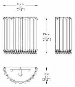 Brilagi - LED Applique di cristallo GLAMOUR 1xG9/42W/230V