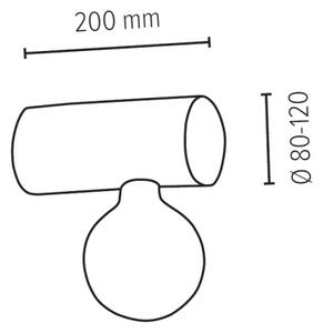 Spot-Light 6994151 - Applique TRABO 1xE27/25W/230V