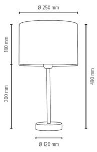 Spot-Light 7755027 - Lampada da tavolo SCARLETT 1xE27/40W/230V