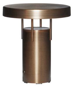 Hübsch HÜBSCH Lampada da tavolo LED ricaricabile BringMe Mini, ottone, 20 cm dimmerabile, Ottone / Oro, Metallo, Moderno