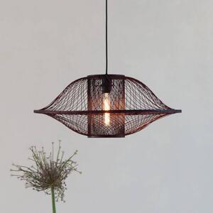 Good & Mojo Lampada a sospensione Maui, dimmerabile, Rosso, Soggiorno / Sala da pranzo, bambù, Design, Lampada a sospensione