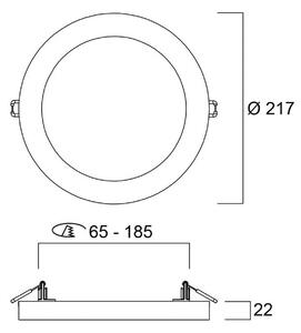 Sylvania Plafoniera a LED START 5in1, dimmerabile, Bianco / Opale, Corridoio, Plastica, Plafoniera LED