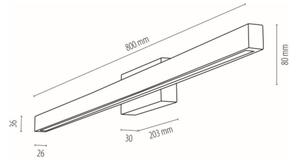Spot-Light19912104 - Applique da bagno AQUAVIVA LED/12W/230V IP44
