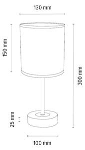 Spot-Lampada 7017400911549 - Lampada da tavolo BENITA 1xE27/60W/230V quercia