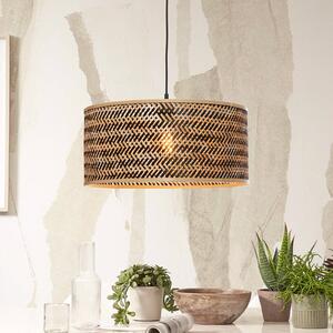 Good & Mojo Lampada a sospensione Java, dimmerabile, Legno chiaro, Soggiorno / Sala da pranzo, bambù, Design, Lampada a sospensione