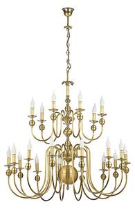 Jupiter 879 CE 21 - Lampadario a sospensione CEZAR II 21xE14/40W/230V ottone opaco