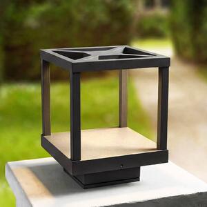 Lucande Lampioncino LED Lealan, nero, metallo, 23 cm, IP54 Lealan, Nero, Alluminio, Moderno, Lampada LED da esterni
