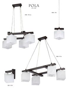 Jupiter 1099 - PO 4 p - Lampadario a sospensione POLA 4xE27/60W/230V wengé