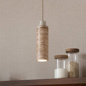 It's about RoMi Lampada a sospensione Tivoli, dimmerabile, Crema / Ambra, Soggiorno / Sala da pranzo, Pietra, Design, Lampada a sospensione