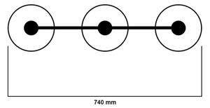 Jupiter 1171 - Lampada a sospensione XSARA 3xE27/60W/230V