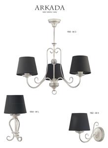 Jupiter 1158 - AK 3 - Lampada a sospensione ARKADA 3xE27/60W/230V