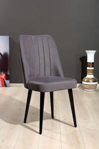 Skye Decor, Vega - Grey, Set di sedie (2 pezzi), Grigio, 100% MDF, 46 x 45 x 92 cm