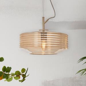 It's about RoMi Lampada a sospensione Verona, dimmerabile, Crema / Ambra, Soggiorno / Sala da pranzo, Vetro, Design, Lampada a sospensione