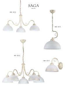 Jupiter 1487 - Lampadario a sospensione con catena SAGA 5xE27/60W/230V