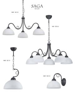 Jupiter 1489 - Lampadario a sospensione con catena SAGA 1xE27/60W/230V