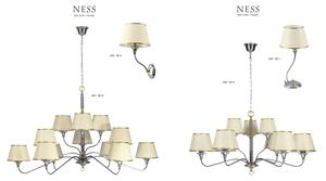 Jupiter 1412 - NESS NE K - Applique 1xE27/60W/230V