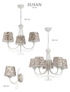 Jupiter 1494 - Lampadario a sospensione con catena SUSAN 5xE27/60W/230V
