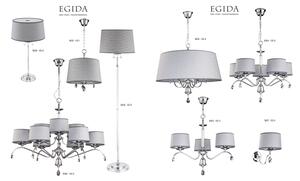 Jupiter 1607 - EG K CH - Applique EGIDA 1xE27/60W/230V grigio