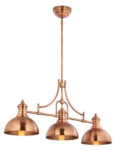 Jupiter 1791 - PT3 - Lampadario a stelo PLATINO 3xE27/60W/230V rame