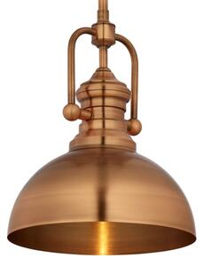 Jupiter 1788 - PT 1 - Lampadario a sospensione con supporto rigido PLATINO 1xE27/60W/230V rame