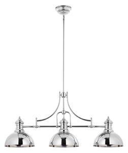 Jupiter 1789 - PT3 - Lampadario a sospensione con supporto rigido PLATINO 3xE27/60W/230V argento