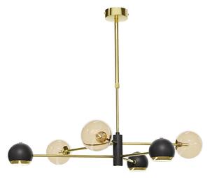 Jupiter 1966 - Lampadario a sospensione con supporto rigido MOKA 3xGU10/10W/230V + 3xG9/10W/230V oro/nero/beige