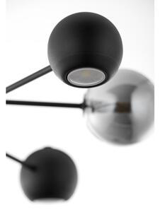Jupiter 1974 - Lampadario a sospensione con supporto rigido MOKA 3xGU10/10W/230V + 3xG9/10W/230V nero/cromo