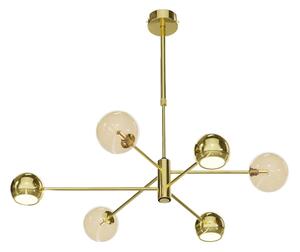 Jupiter 1963 - Lampadario a sospensione con supporto rigido MOKA 3xGU10/10W/230V + 3xG9/10W/230V oro/beige
