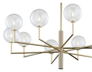Jupiter 1976 - Lampadario a sospensione con supporto rigido FEME 10xG9/10W/230V oro