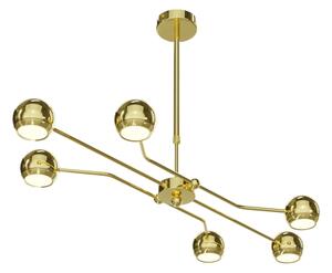 Jupiter 1978 - Lampadario a sospensione con supporto rigido TIANA 6xGU10/10W/230V oro