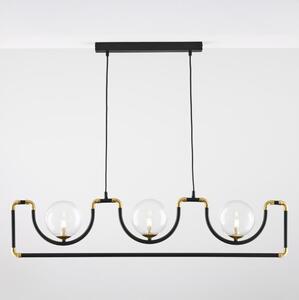 Jupiter 1990 - Lampadario a sospensione con filo HANZA 3xG9/10W/230V nero/oro