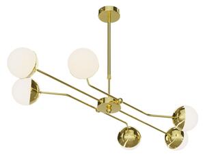 Jupiter 1980 - Lampadario a sospensione con supporto rigido TRENTO 6xG9/10W/230V oro