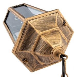 Lampadario su catena da esterno 1xE27/60W/230V dorato IP44