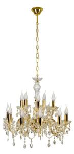 Lampadario a sospensione con catena MARIA TERESA 12xE14/40W/230V
