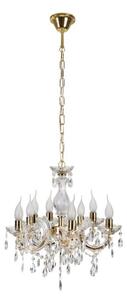 Lampadario a sospensione con catena MARIA TERESA 8xE14/40W/230V