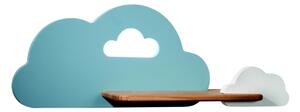 Applique LED per bambini con mensola CLOUD LED/5W/230V blu/bianco