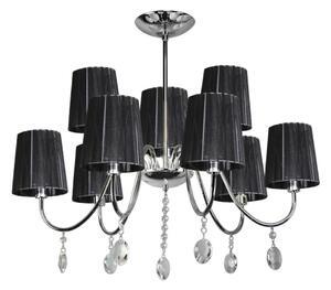 Lampadario su palo SORENTO 9xE14/40W/230V nero