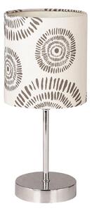 Lampada da tavolo EMILY 1xE14/40W/230V color crema/cromo lucido