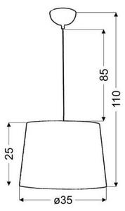 Lampadario a sospensione con filo ORLANDO 1xE27/60W/230V