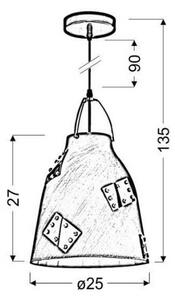 Lampadario a sospensione con filo PATCH 1xE27/60W/230V