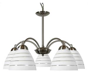 Lampadario a sospensione con catena ULI 5xE27/60W/230V