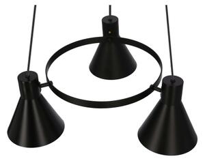 Lampadario a sospensione con filo MORE 3xE27/40W/230V nero
