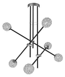 Lampadario su palo PAKSOS 6xG9/5W/230V nero