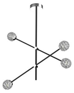 Lampadario su palo PAKSOS 4xG9/5W/230V nero