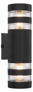 Globo 78260S - Applique da parete HAYES 2xE27/10W/230V nero