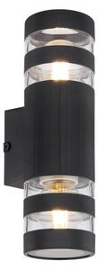 Globo 78260S - Applique da parete HAYES 2xE27/10W/230V nero