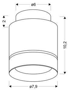 Plafoniera LED TUBA LED/12W/230V