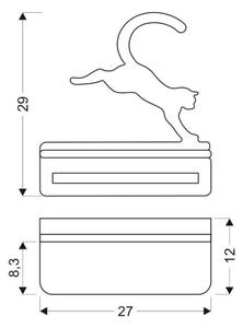 Applique LED per bambini con mensola JUMPING CAT LED/5W/230V