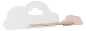 Applique LED per bambini con mensola CLOUD LED/5W/230V bianco/rosa