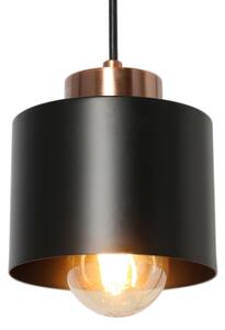 Lampadario a sospensione con filo OLENA 1xE27/60W/230V nero